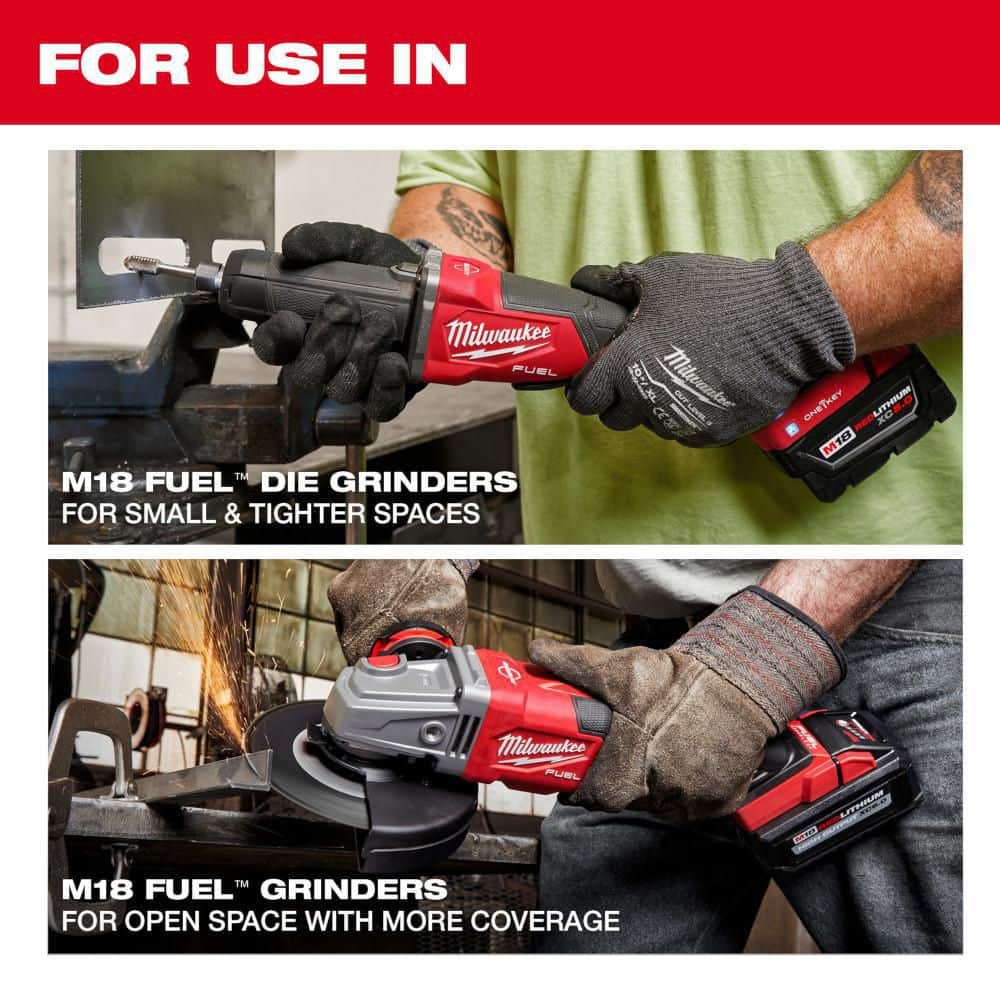 M18 FUEL 18V Lithium-Ion Brushless Cordless 2-3 in. Variable Speed Die Grinder Paddle Switch w/One-Key (Tool-Only)