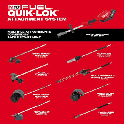 M18 FUEL 3 ft. Extension Attachment for Milwaukee QUIK-LOK Attachment System