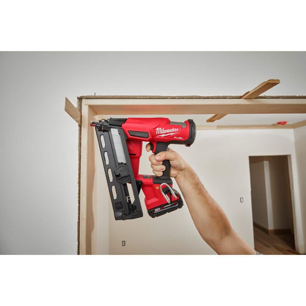 M18 FUEL 18-Volt Lithium-Ion Brushless Cordless Gen II 16-Gauge Angled Finish Nailer (Tool-Only)