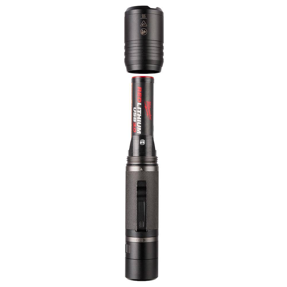2,000 Lumens REDLITHIUM USB Slide Focus Flashlight