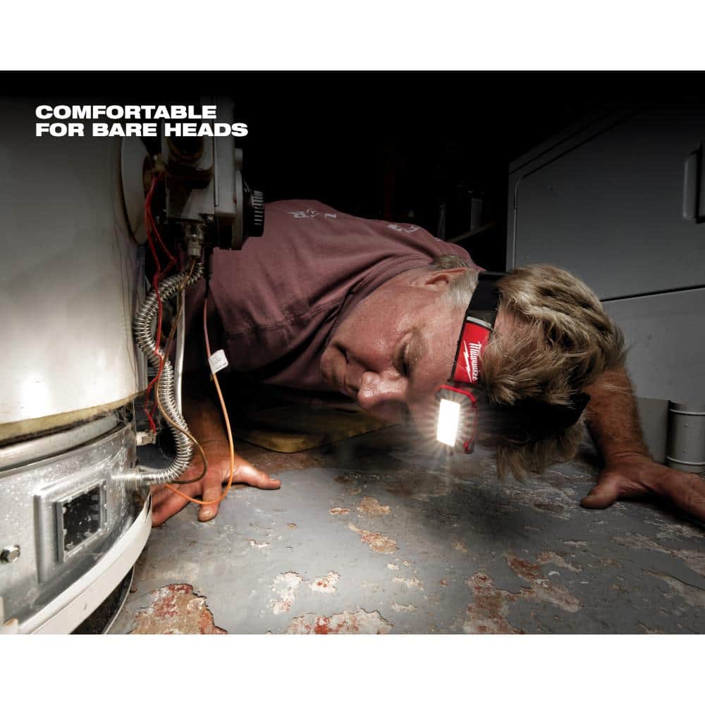 600 Lumens LED REDLITHIUM USB Low-Profile Hard Hat Headlamp