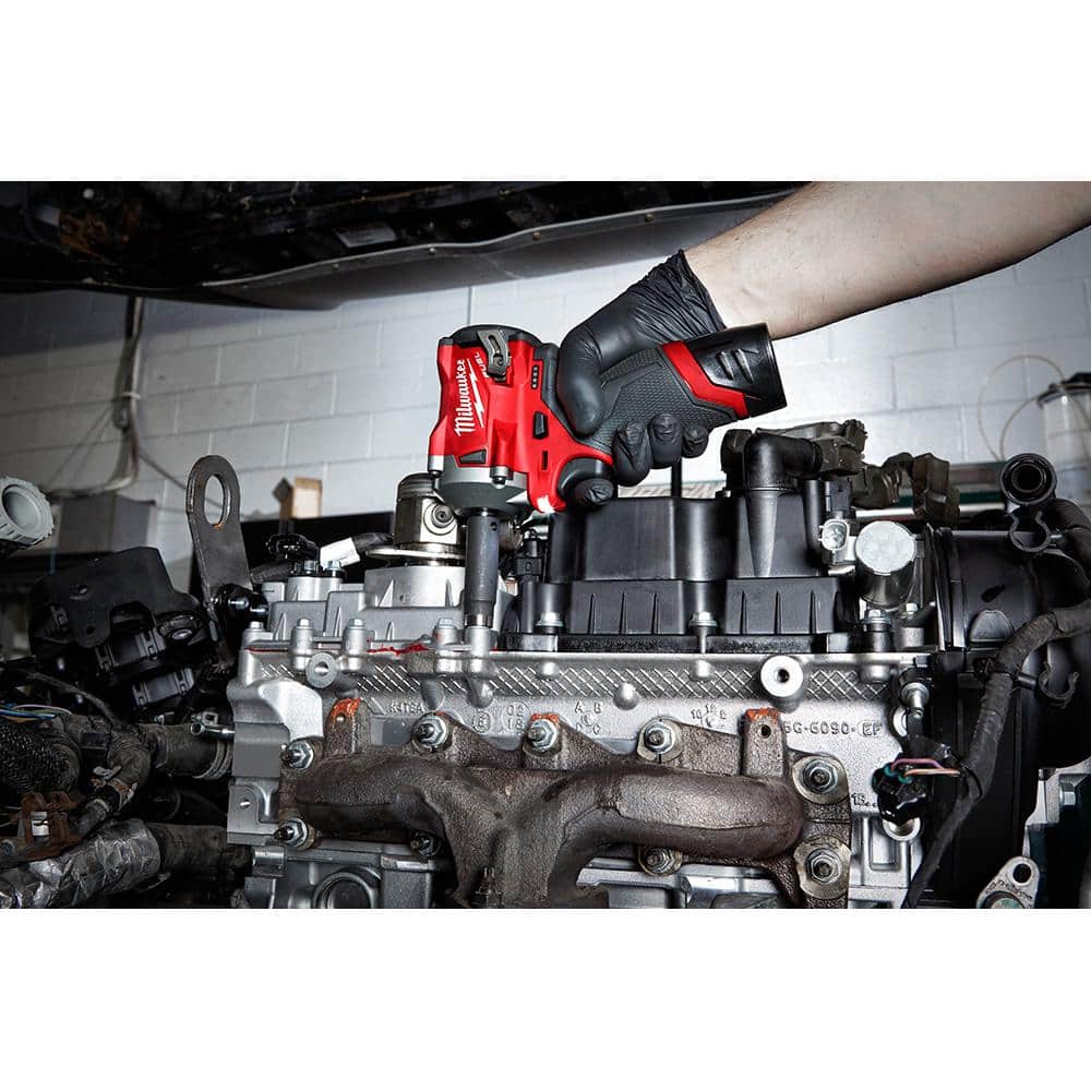 M12 FUEL 12V Lithium-Ion Brushless Cordless Stubby 3/8 in. Impact Wrench (Tool-Only)