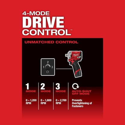 M12 FUEL 12V Lithium-Ion Brushless Cordless Stubby 1/2 in. Impact Wrench (Tool-Only)