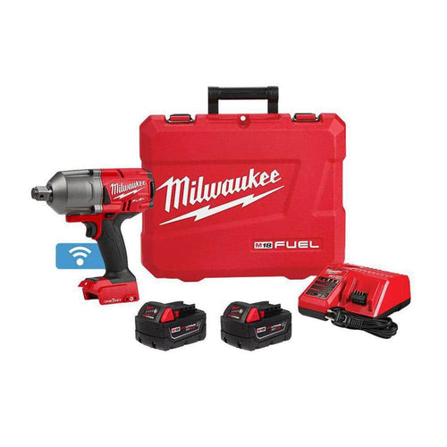 M18 FUEL ONE-KEY 18V Li-Ion Brushless Cordless 3/4 in. High-Torque Impact Wrench with Friction Ring, Resistant Batteries