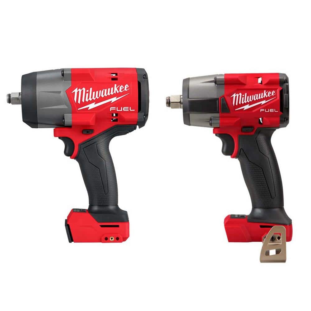 M18 FUEL 18V Lithium-Ion Brushless Cordless 1/2 in. Impact Wrench with Mid Torque Impact Wrench (2-Tool)