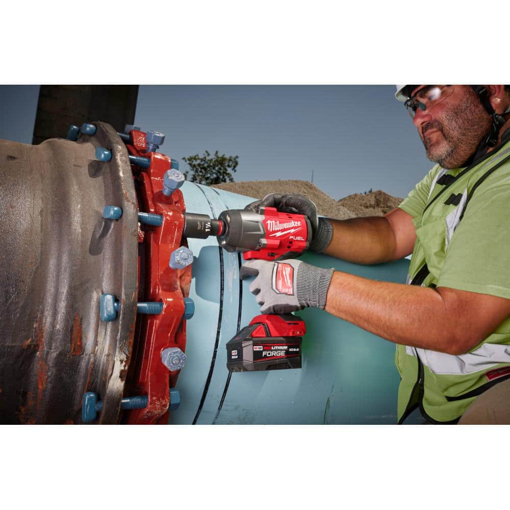 M18 FUEL 18V Lithium-Ion Brushless Cordless 1/2 in. Impact Wrench with Friction Ring (2-Tool)