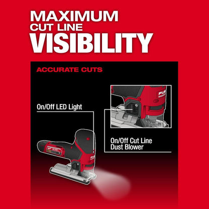 M12 12V Fuel Lithium-Ion Cordless Jig Saw (Tool-Only)