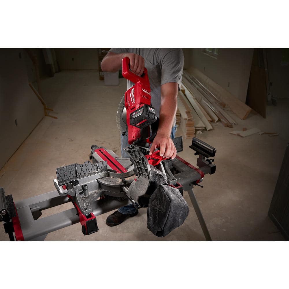 M18 FUEL 18V Lithium-Ion Brushless 10 in. Cordless Dual Bevel Sliding Compound Miter Saw with 8-1/4 in. Table Saw