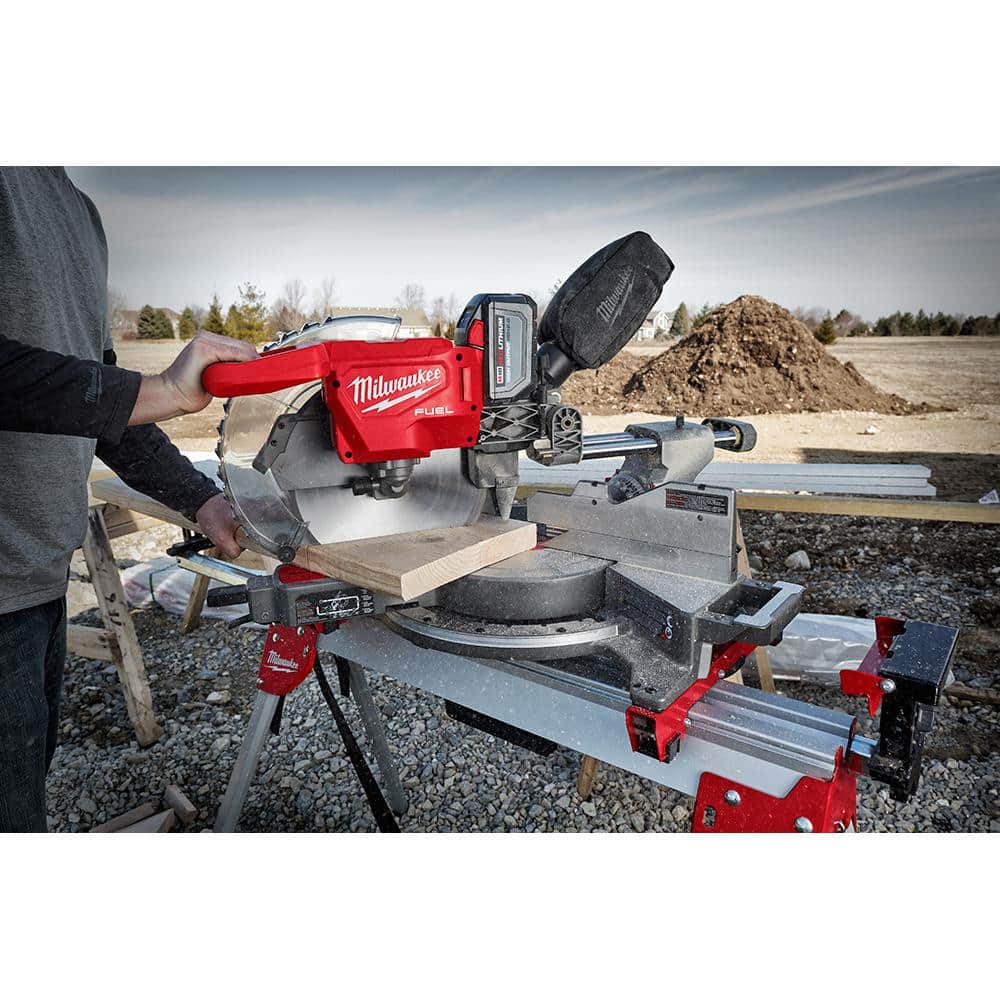 M18 FUEL 18V Lithium-Ion Brushless 12 in. Cordless Dual Bevel Sliding Compound Miter Saw with 8-1/4 in. Table Saw
