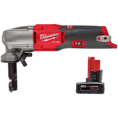 M12 FUEL 12-Volt Lithium-Ion 16-Gauge Cordless Variable Speed Nibbler w/XC 4.0 Ah Battery Pack