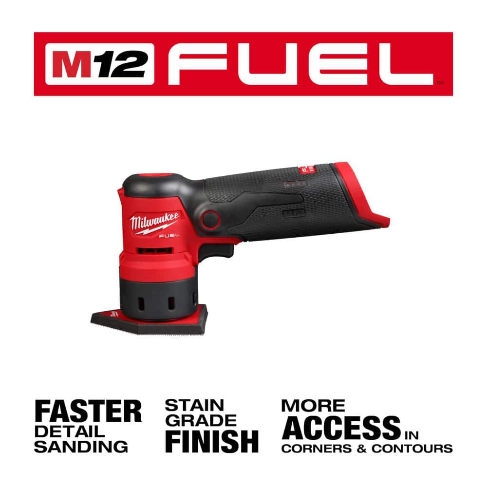 M12 FUEL 12-Volt Lithium-Ion Brushless Cordless Orbital Detail Sander with M12 High Output 2.5 Ah Battery Pack