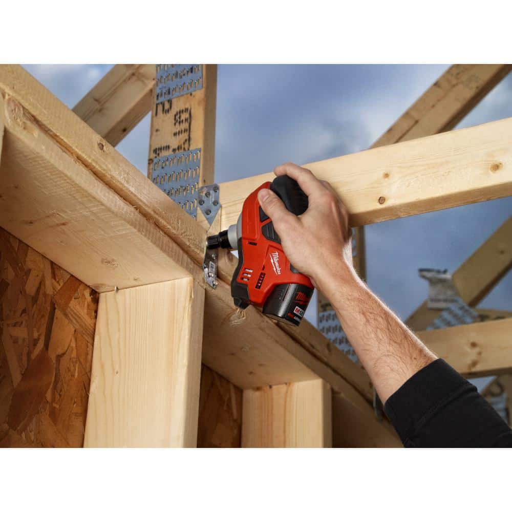 M12 12-Volt Lithium-Ion Cordless Palm Nailer Kit with One 1.5Ah Battery, Charger and Tool Bag