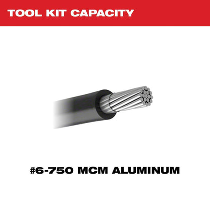 M18 18V Lithium-Ion Cordless FORCE LOGIC 750 MCM Crimper Kit with EXACT #6 750 MCM Al Dies