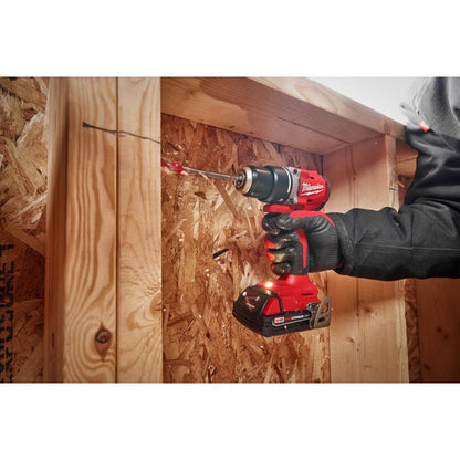 M18 18V Lithium-Ion Brushless Cordless 1/2 in. Compact Drill/Driver Kit with Two 2.0 Ah Batteries, Charger and Case