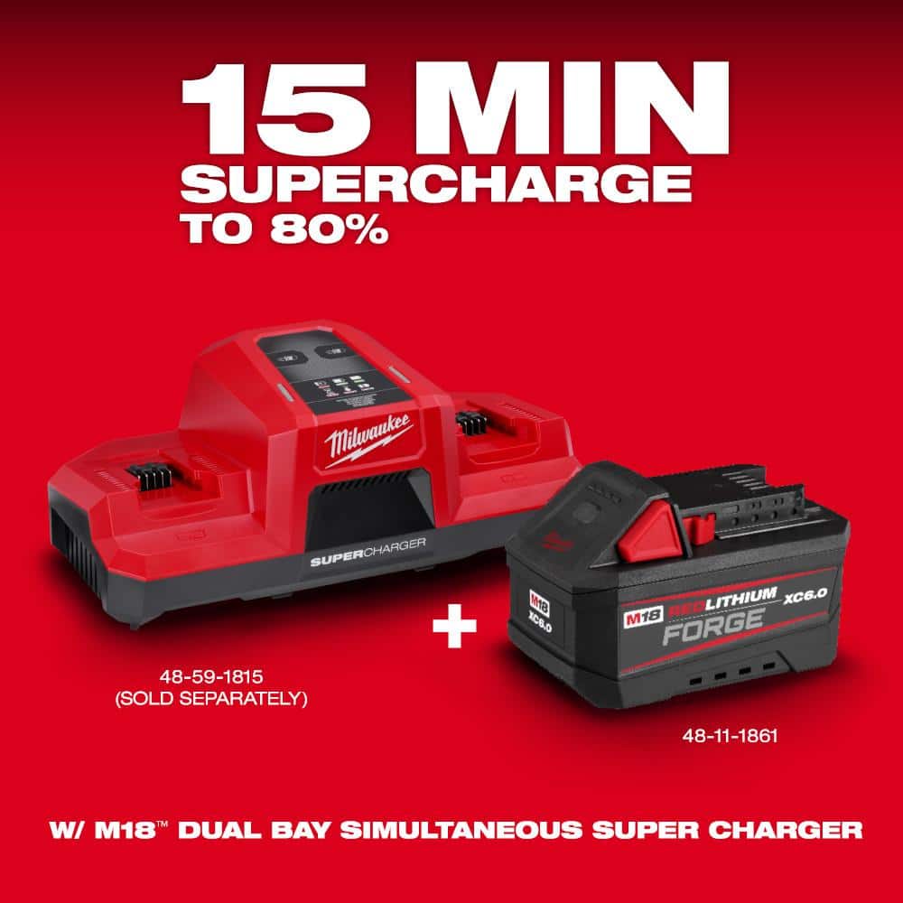 M18 18V 6.0 Ah Lithium-Ion REDLITHIUM FORGE Battery (4-Pack)
