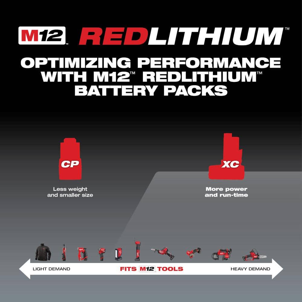 M12 12-Volt Lithium-Ion XC Extended Capacity 6.0Ah Battery Pack