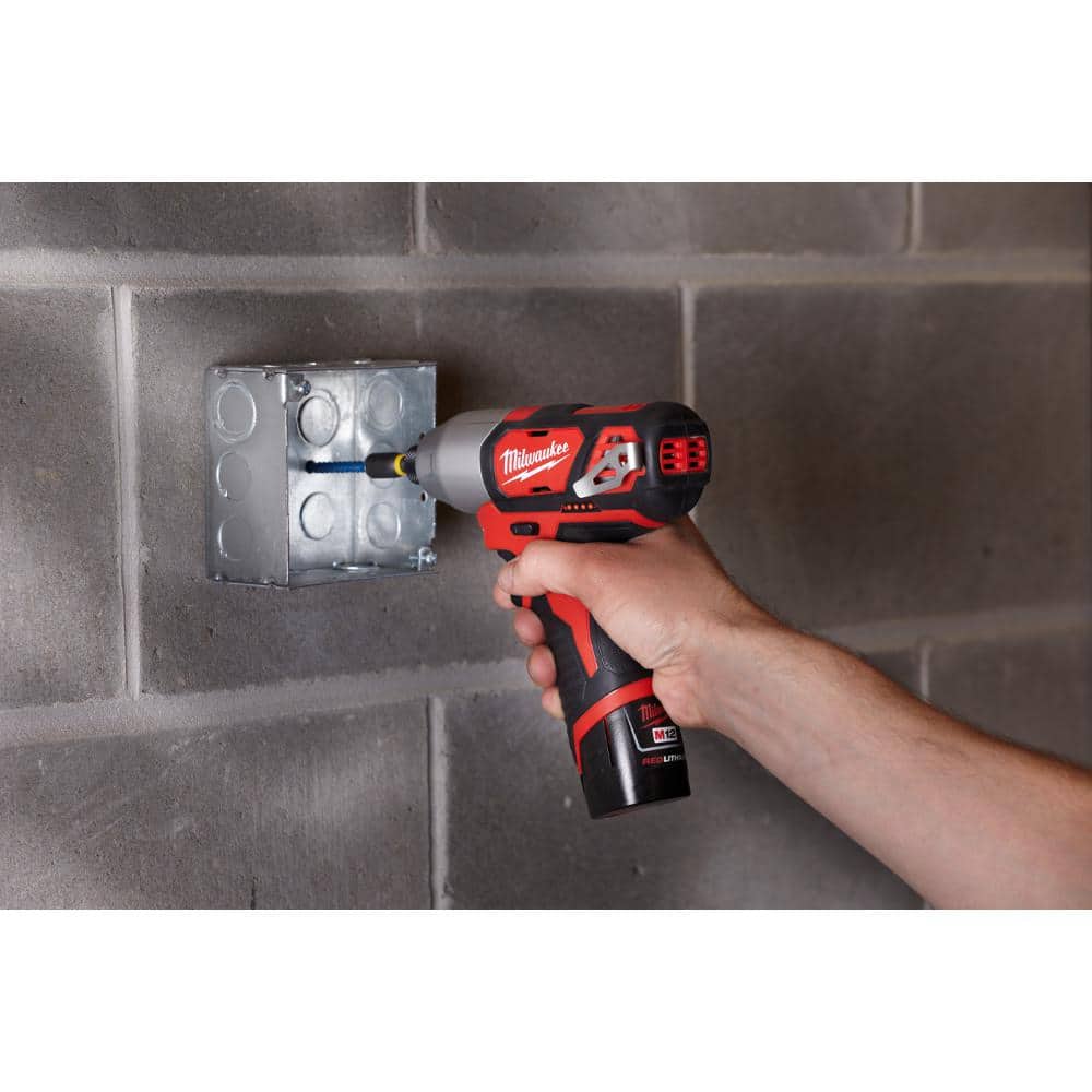 M12 12V Lithium-Ion Cordless Drill Driver/Impact Driver Combo Kit w/Two 1.5Ah Batteries and M12 12V Cordless Grease Gun