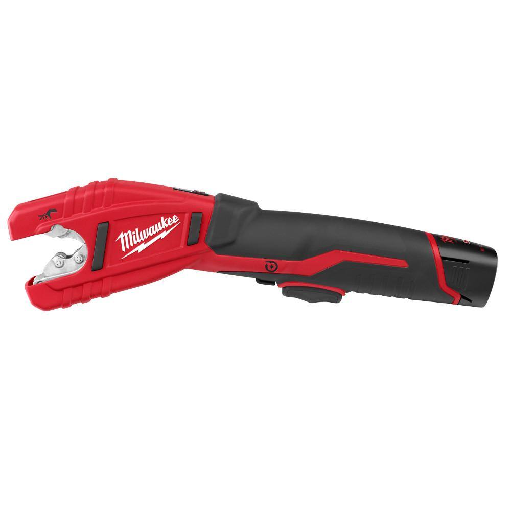 M12 12-Volt Lithium-Ion Force Logic Cordless Press Tool Kit with M12 Copper Tubing Cutter (3 Jaws Included)