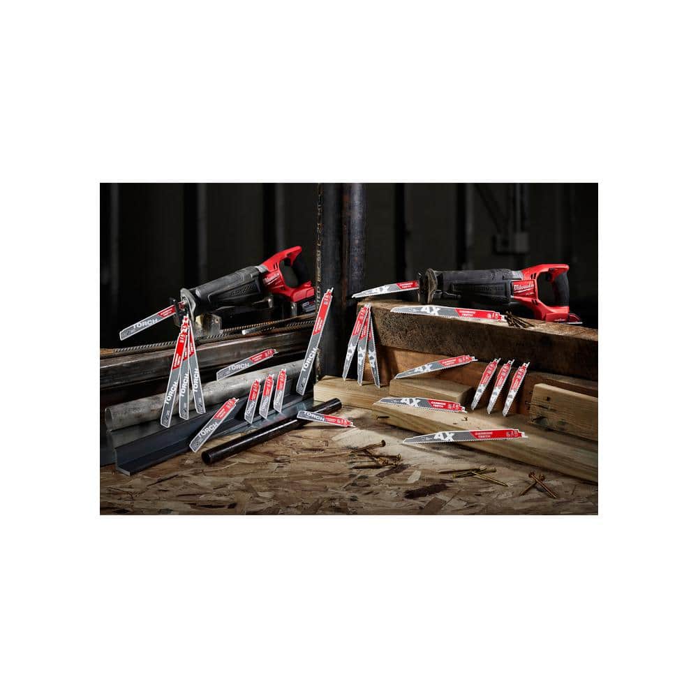 9 in. 10 TPI TORCH Thick Metal Cutting SAWZALL Reciprocating Saw Blades (5-Pack)
