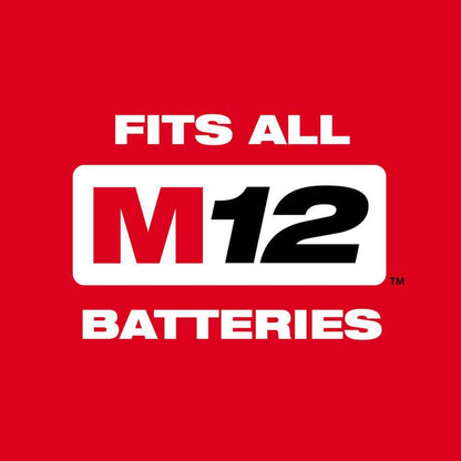 M12 12V Lithium-Ion HACKZALL Cordless Reciprocating Saw Kit with One 1.5Ah Battery, Charger and Tool Bag