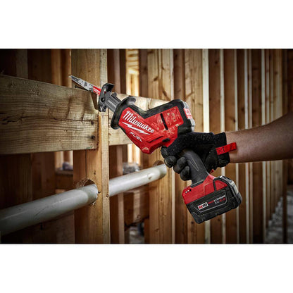 M18 FUEL 18-Volt Lithium-Ion Brushless Cordless HACKZALL Reciprocating Saw with (2) M18 5.0Ah Batteries
