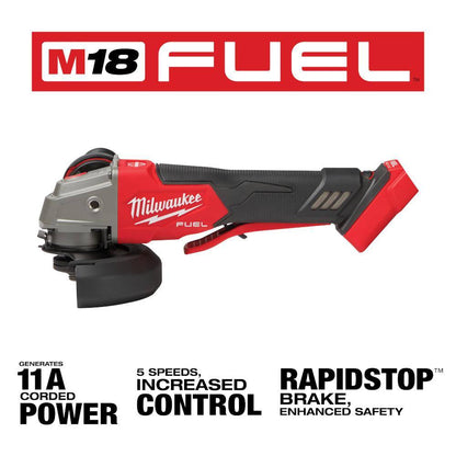 M18 FUEL 18V Lithium-Ion Brushless Cordless 1 in. SDS-Plus Rotary Hammer (Tool-Only) with 4-1/2 in./5 in. Grinder