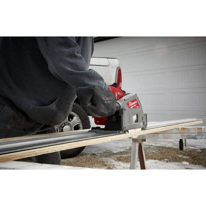 M18 FUEL 18V Lithium-Ion Brushless Cordless Track Clamps for Plunge Track Saw with 55 in. Track Saw Rail