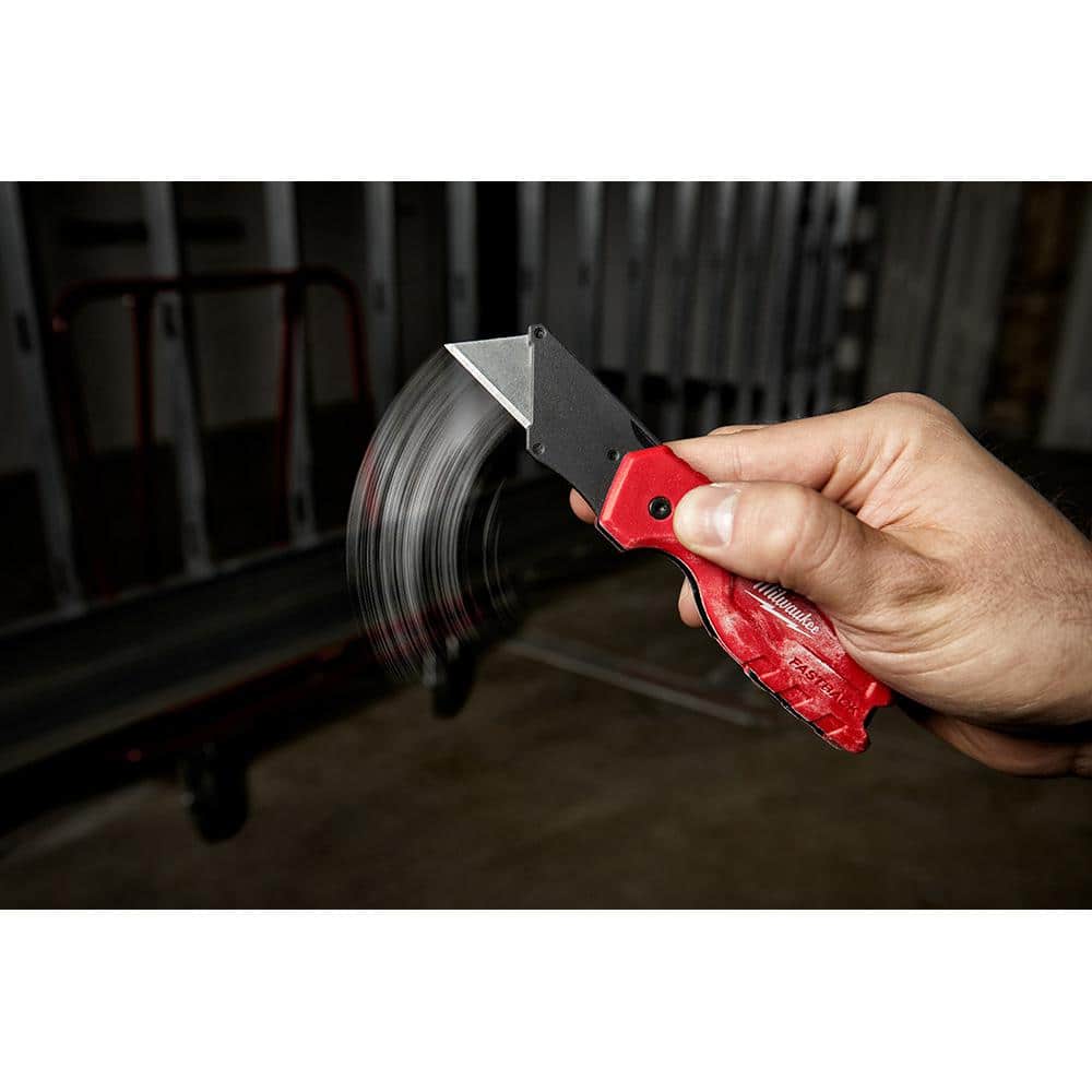 FASTBACK Folding Utility Knife and Compact Folding Utility Knife with Blade Storage and Gut Hook (2-Piece)