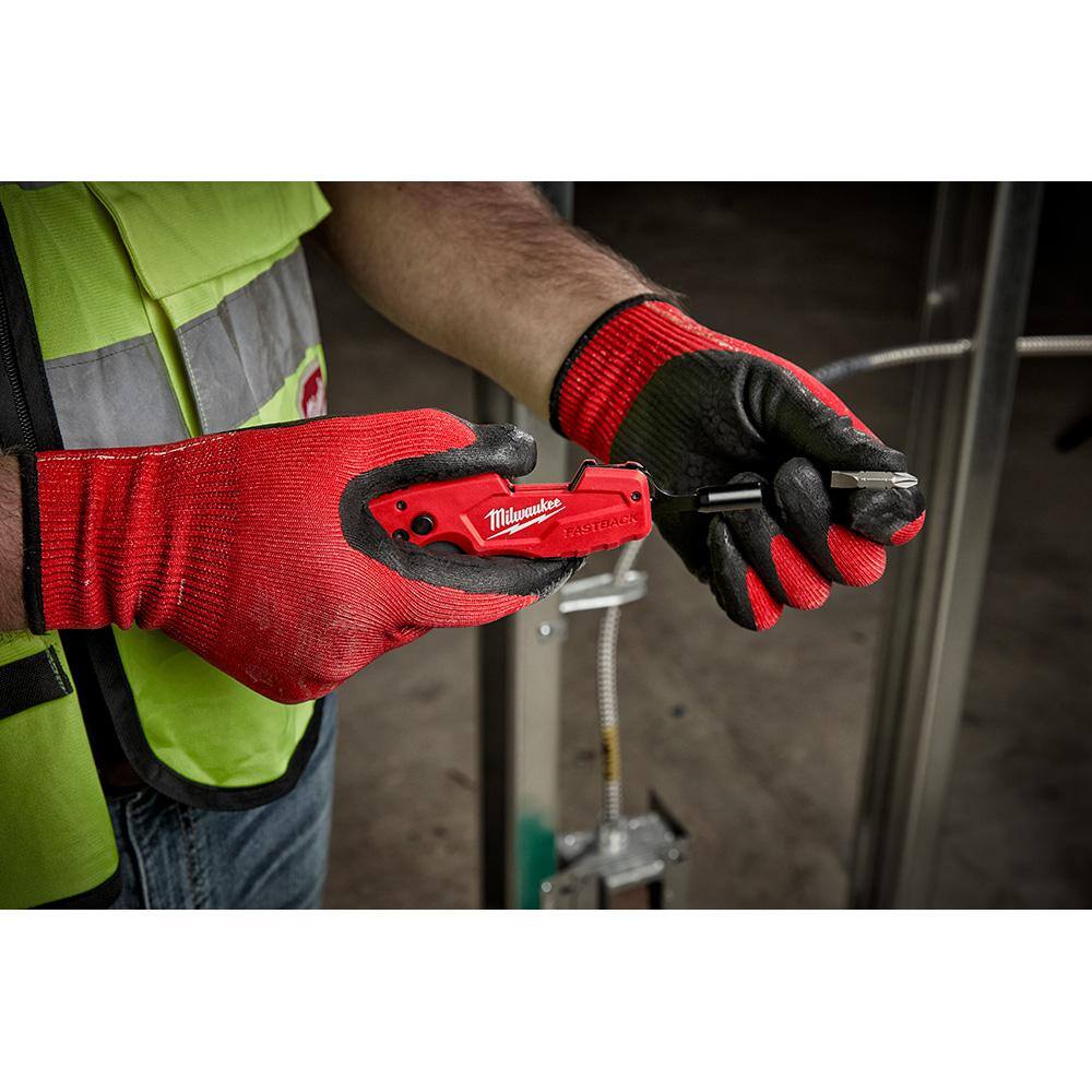 FASTBACK 6-in-1 Folding Utility Knives with General Purpose Blade