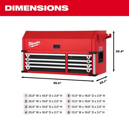 High Capacity 46 in. 18-Drawer Tool Chest and Cabinet Combo