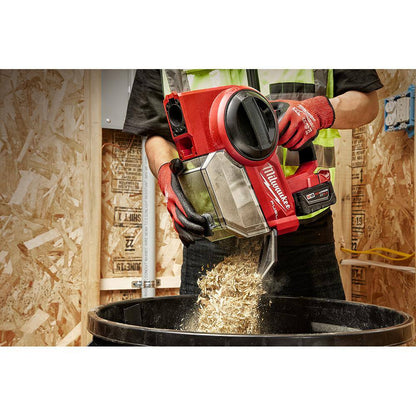 M18 FUEL 18-Volt Lithium-Ion Brushless 0.25 Gal. Cordless Jobsite Wet/Dry Vacuum (Vacuum-Only)