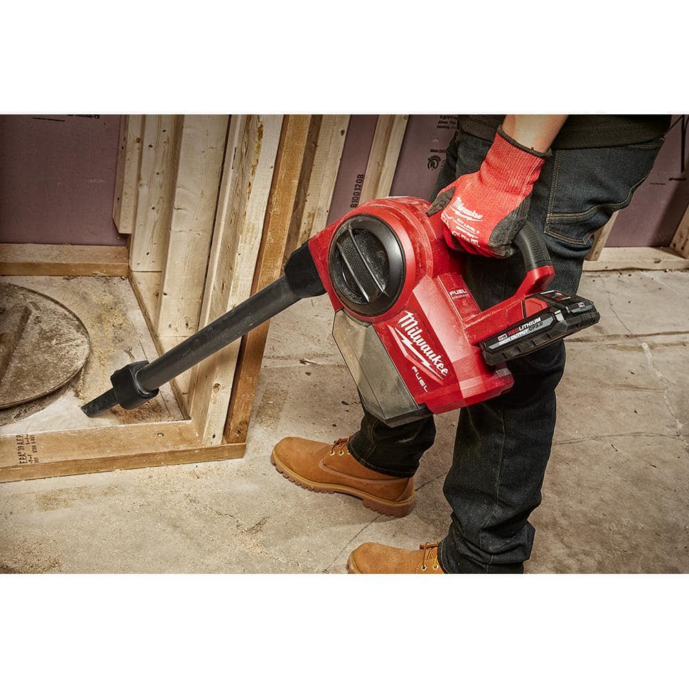 M18 FUEL 18-Volt Lithium-Ion Brushless 0.25 Gal. Cordless Jobsite Wet/Dry Vacuum (Vacuum-Only)